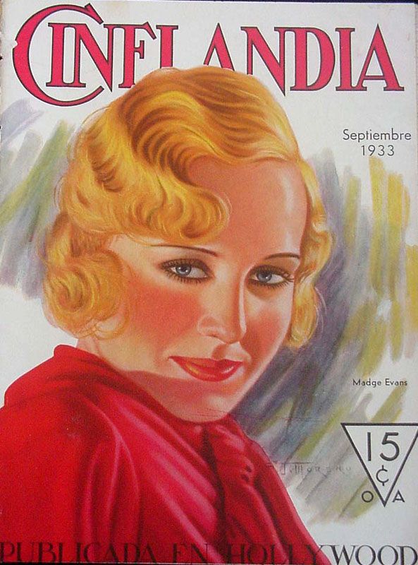 CINELANDIA magazine side cover September 1933