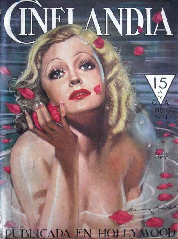 CINELANDIA magazine side cover January 1934