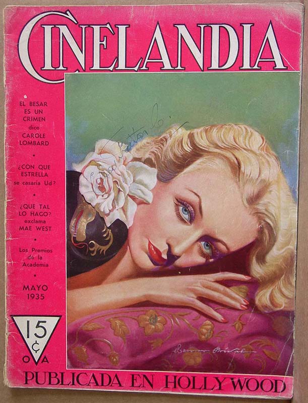 CINELANDIA magazine side cover May 1935