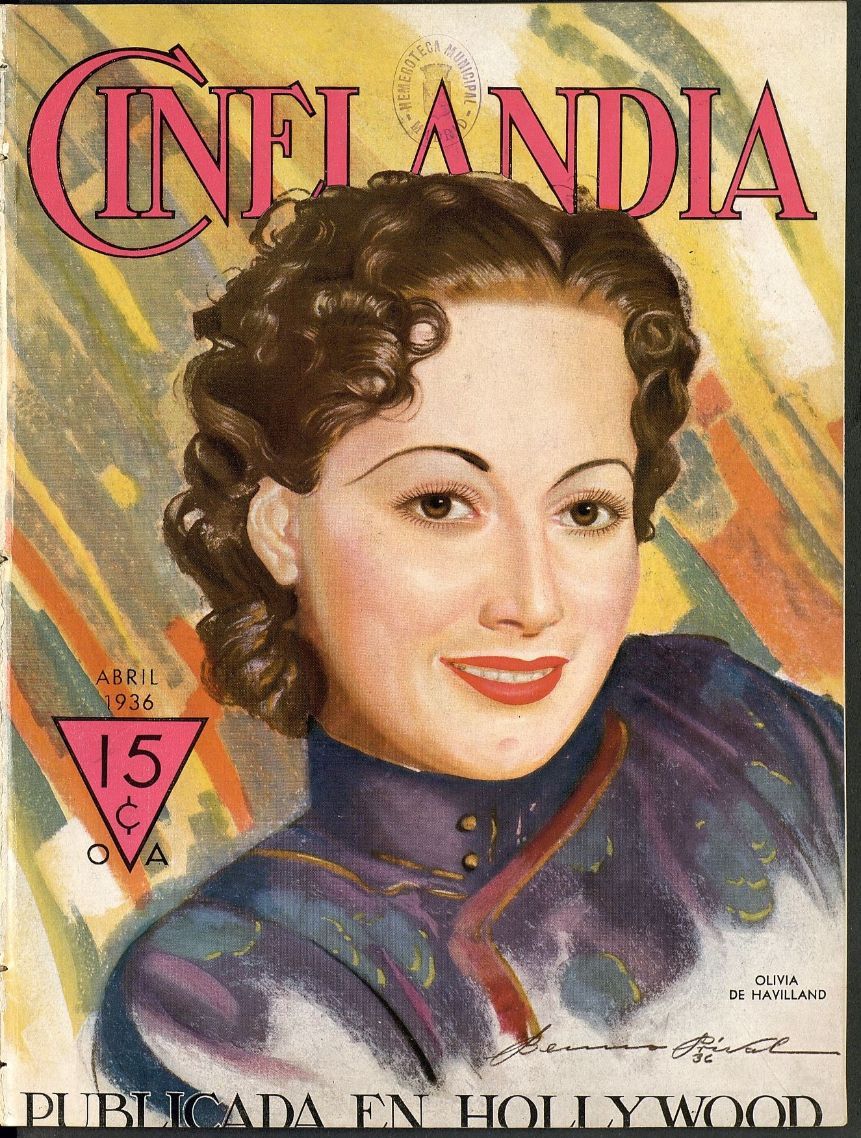 CINELANDIA magazine side cover April 1936