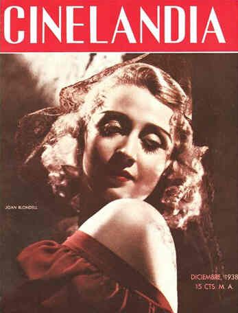 CINELANDIA magazine side cover December 1938