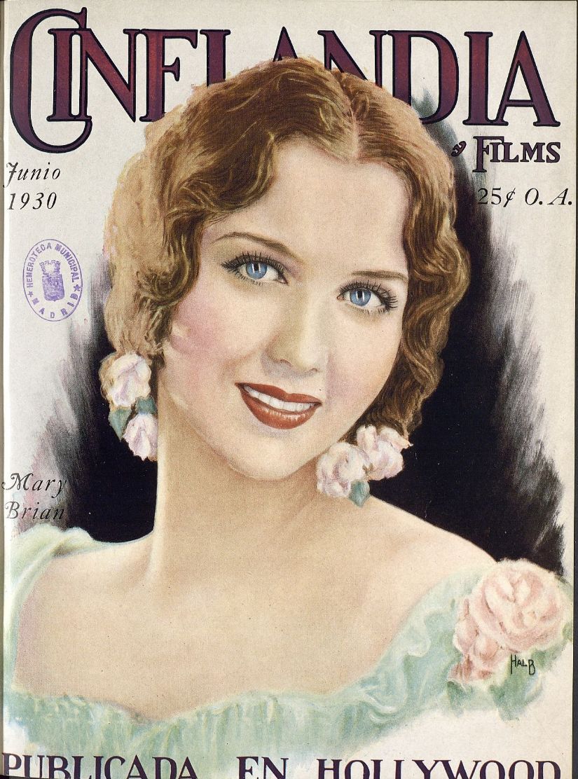 CINELANDIA magazine side cover  June 1930