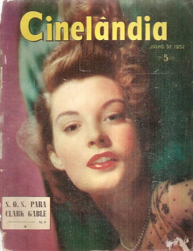 CINELANDIA (Br) magazine side cover Issue 3 July 1952
