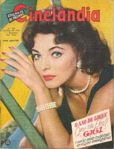 CINELANDIA (Br) magazine side cover Issue 128  1958