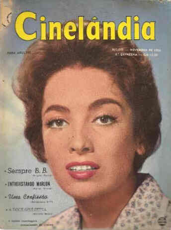 CINELANDIA (Br) magazine side cover Issue 145  1958