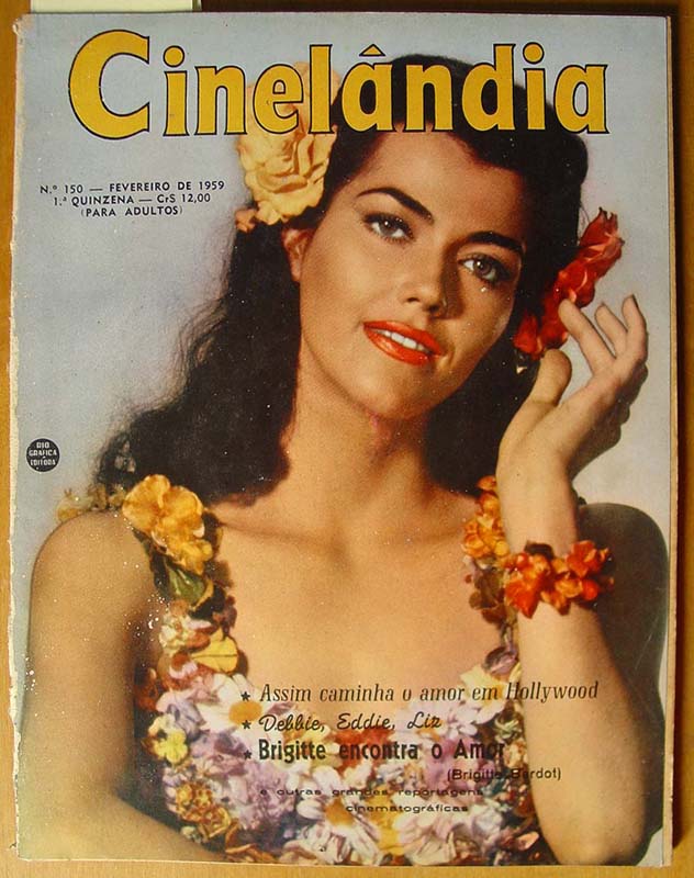 CINELANDIA (Br) magazine side cover Issue 150 1 February 1959