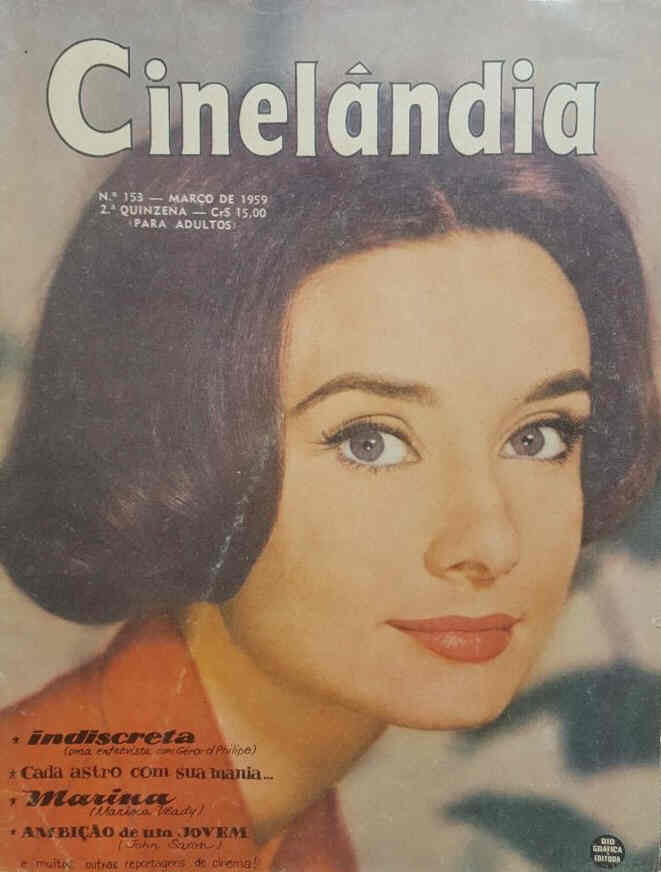 CINELANDIA (Br) magazine side cover Issue 153  1959