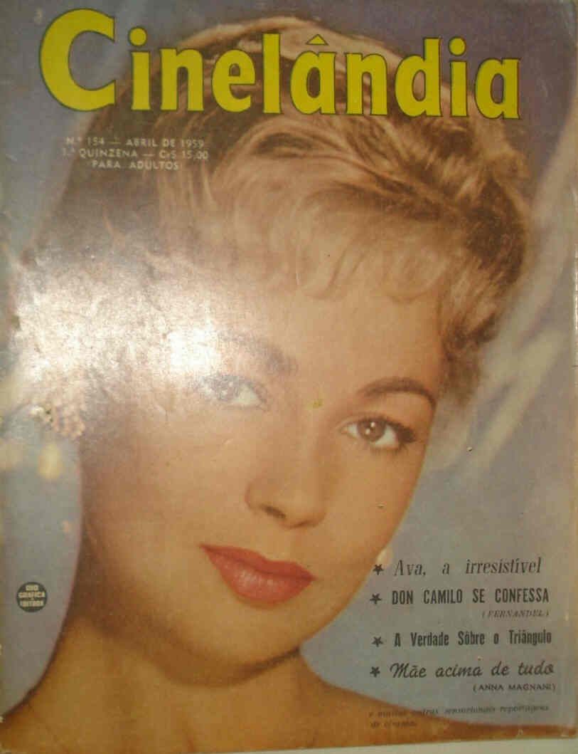CINELANDIA (Br) magazine side cover Issue 154 April 1959