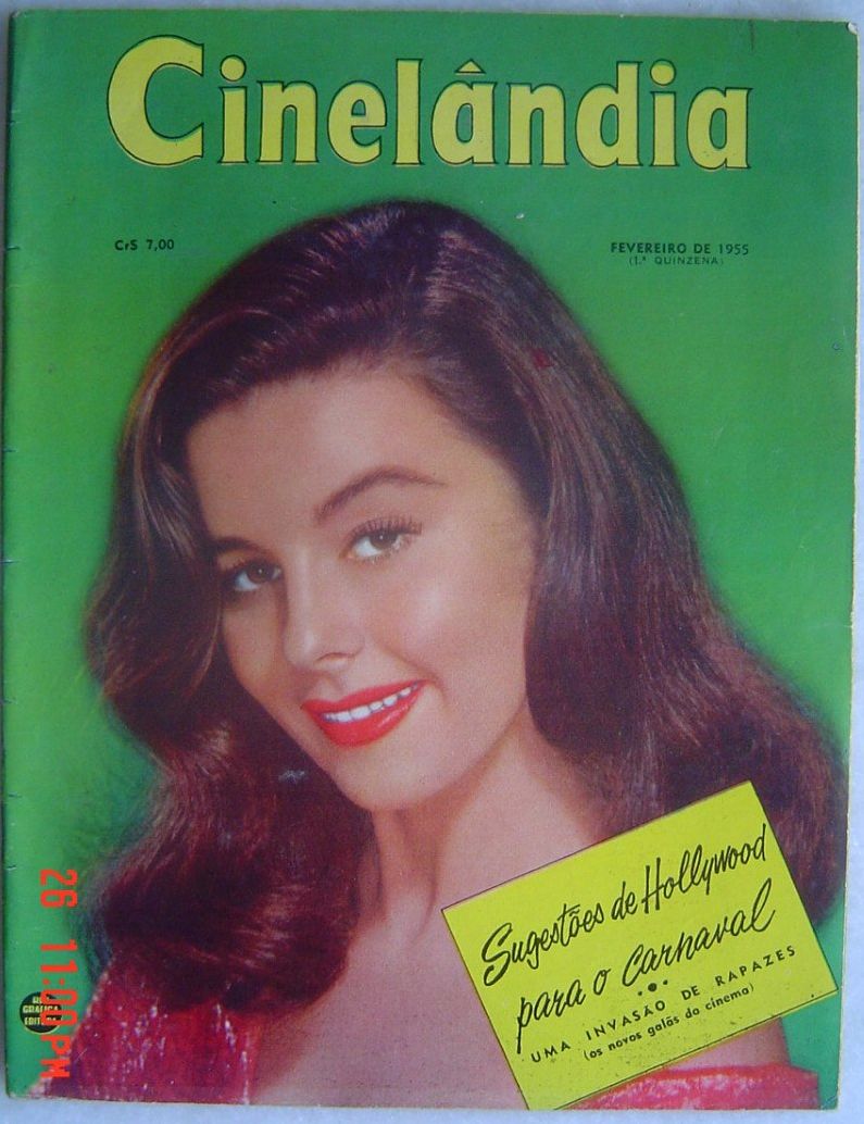CINELANDIA (Br) magazine side cover Issue 54 February 1955