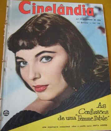 CINELANDIA (Br) magazine side cover Issue 77  1956