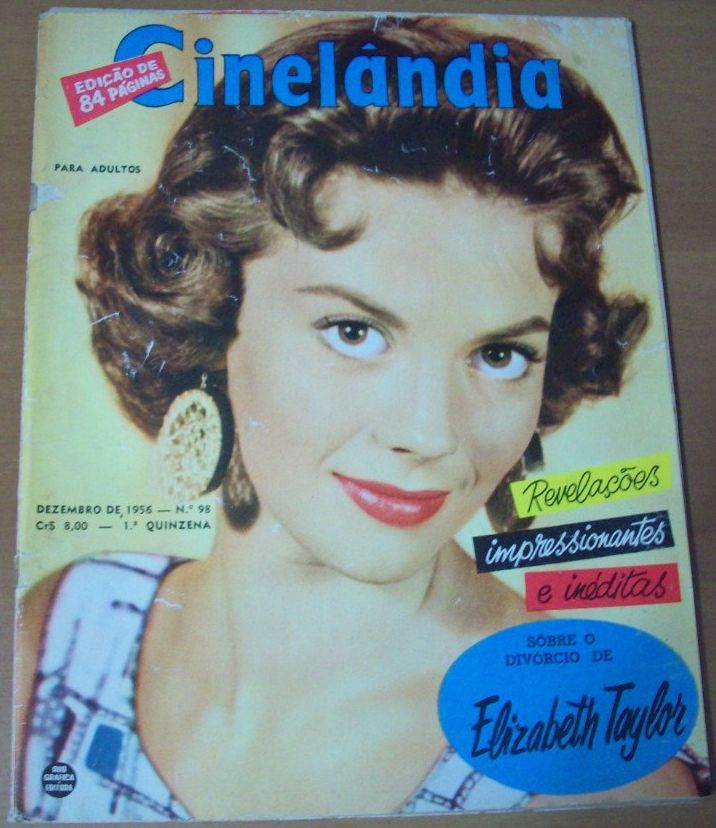 CINELANDIA (Br) magazine side cover Issue 98  1956