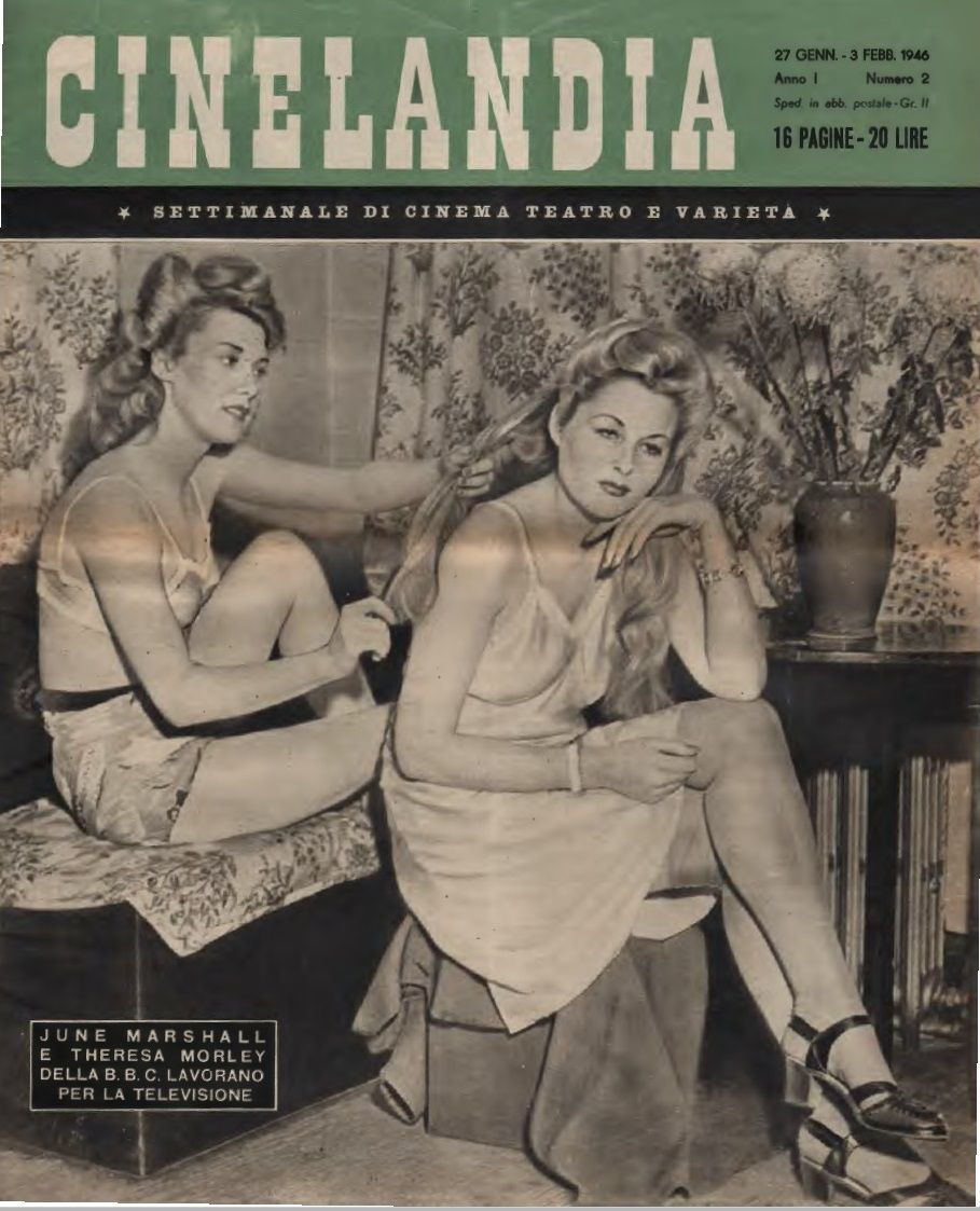CINELANDIA (It) magazine side cover Issue 2 27 January 1946