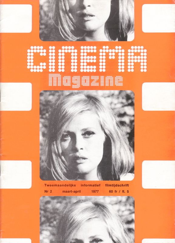 CINEMA (Be) magazine cover Issue 2 March/April 1977
