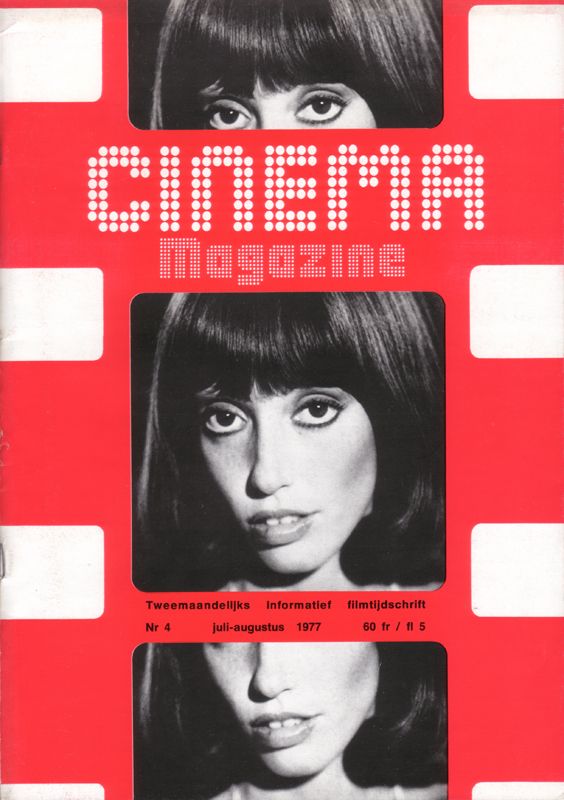 CINEMA (Be) magazine cover Issue 4 July/August 1977