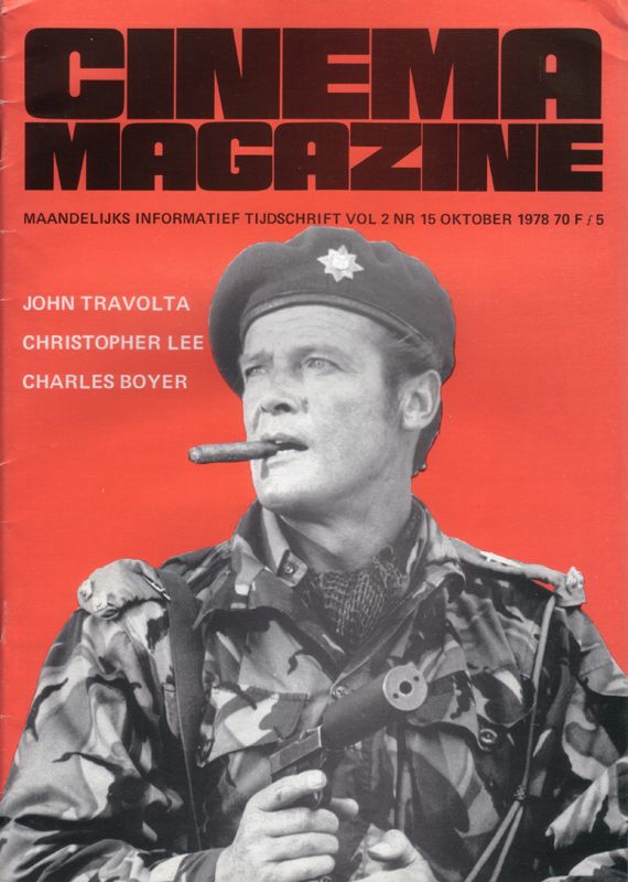 CINEMA (Be) magazine side cover Issue 15 October 1978