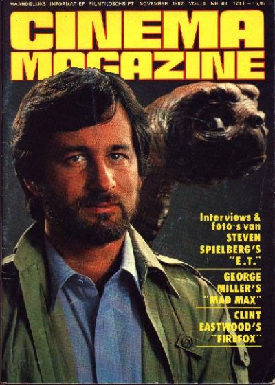 CINEMA (Be) magazine side cover Issue 63 November 1982