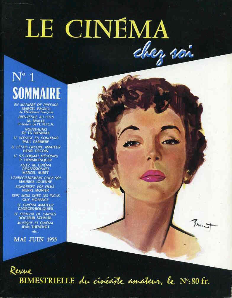CINEMA CHEZ SOI | LE magazine side cover Issue 1 May 1955