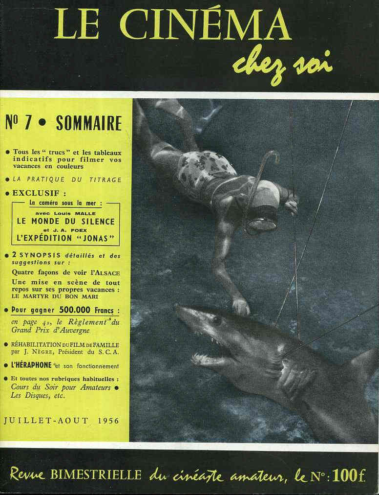 CINEMA CHEZ SOI | LE magazine side cover Issue 7  1956