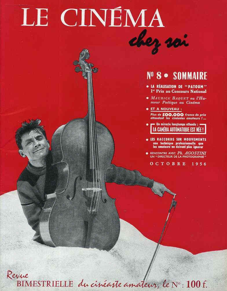 CINEMA CHEZ SOI | LE magazine side cover Issue 8  1956