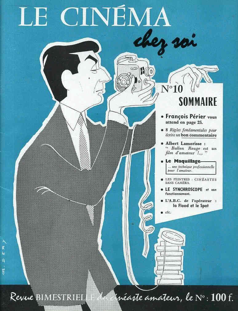 CINEMA CHEZ SOI | LE magazine side cover Issue 10  1957