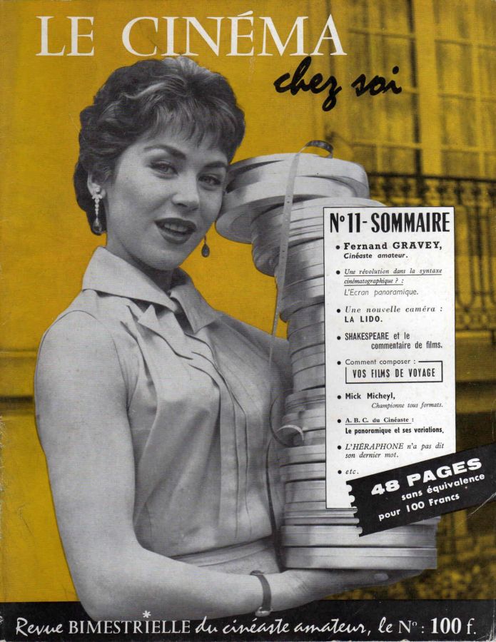 CINEMA CHEZ SOI | LE magazine side cover Issue 11  1957