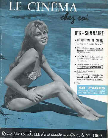 CINEMA CHEZ SOI | LE magazine side cover Issue 12  1957