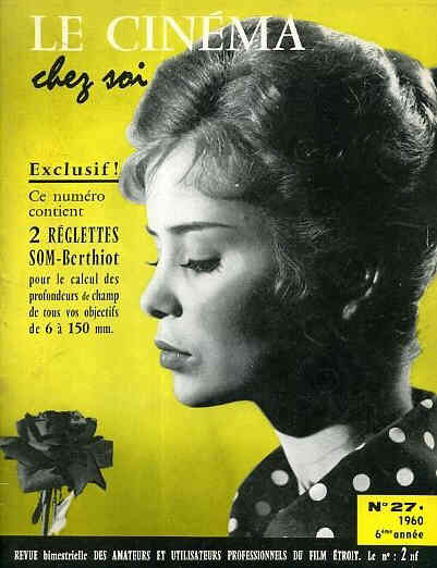 CINEMA CHEZ SOI | LE magazine side cover Issue 27  1960