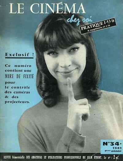 CINEMA CHEZ SOI | LE magazine side cover Issue 34  1961