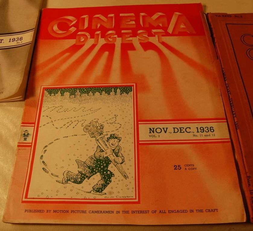 CINEMA DIGEST magazine side cover  Vol 2 # 11/12 November/December 1936