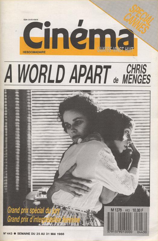 CINEMA (50s-90s Fr) magazine side cover Issue 443  1988