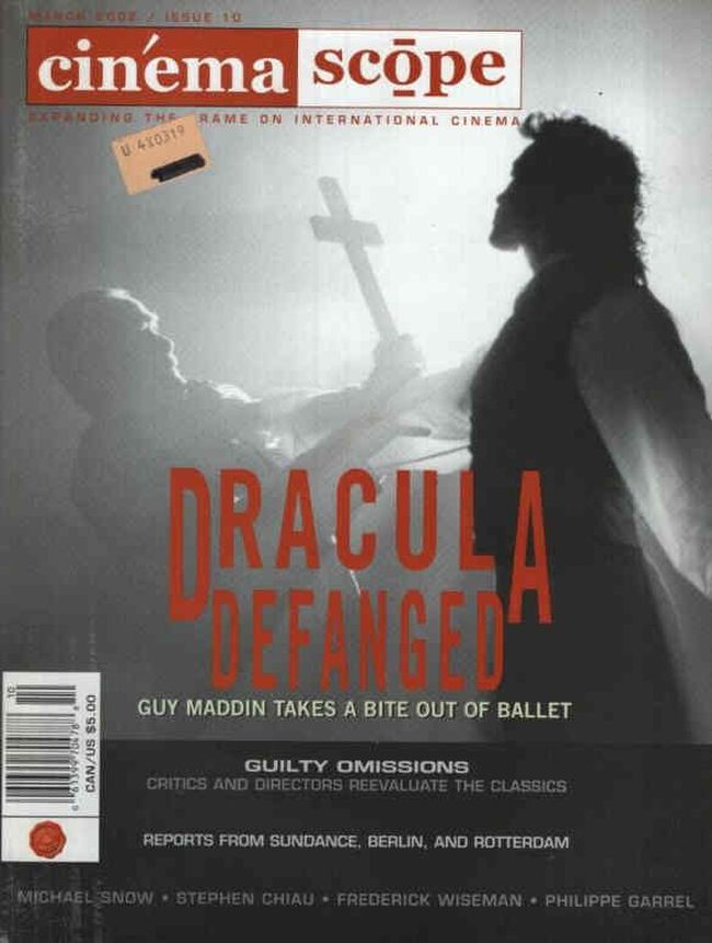 CINEMA SCOPE magazine side cover Issue 10 March 2002
