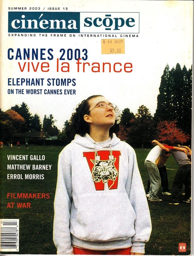CINEMA SCOPE magazine side cover Issue 15 June 2003