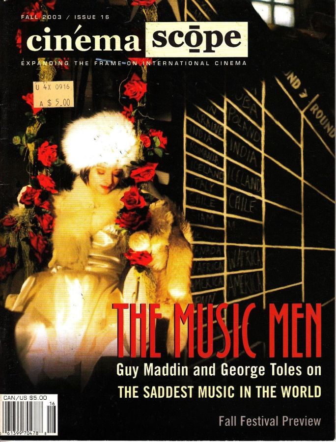 CINEMA SCOPE magazine side cover Issue 16 September 2003