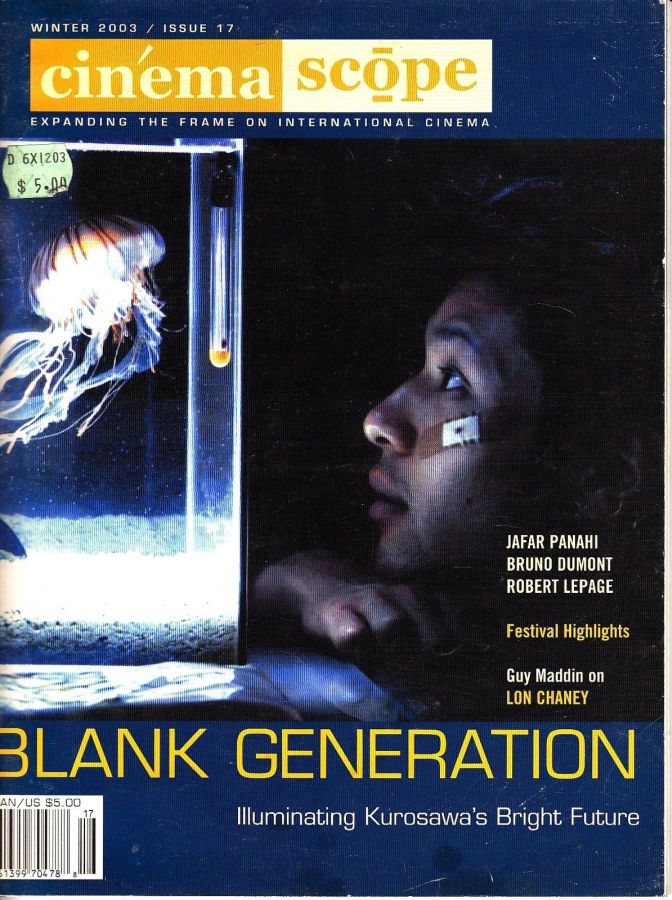 CINEMA SCOPE magazine side cover Issue 17 December 2003