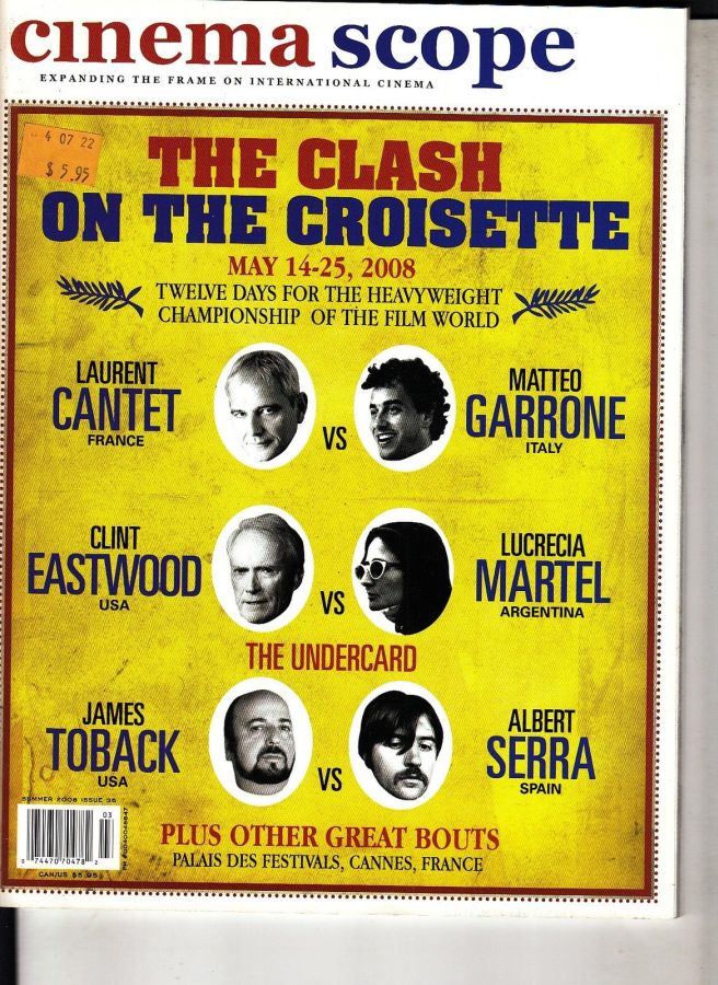 CINEMA SCOPE magazine side cover Issue 35 July 2008