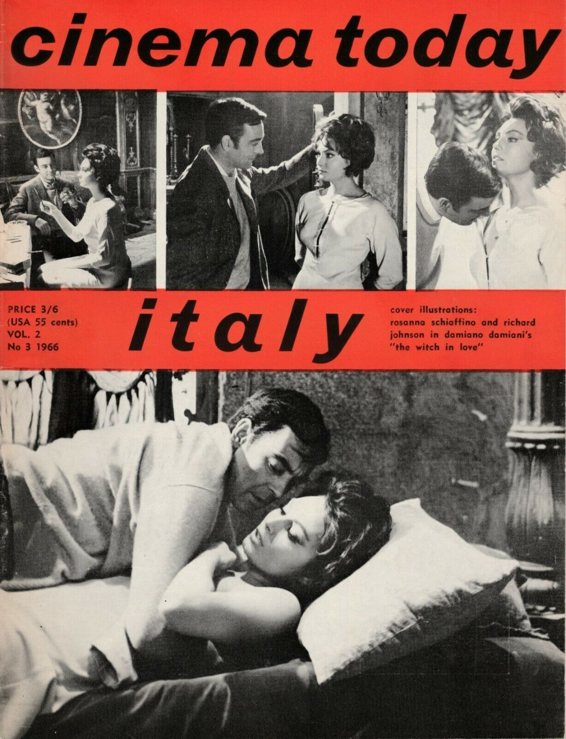 CINEMA TODAY magazine side cover  Vol 2 # 3  1966