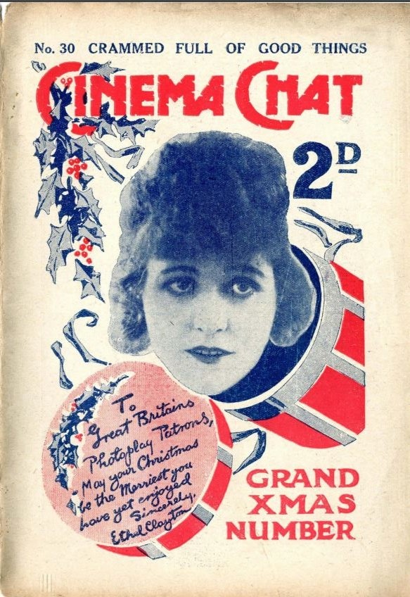 CINEMA CHAT magazine side cover Issue 30 15 December 1919