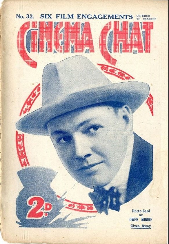 CINEMA CHAT magazine side cover Issue 32 29 December 1919