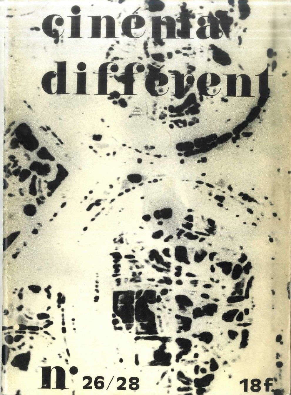 CINEMA DIFFERENT magazine side cover Issue 26-28  March/May 1980