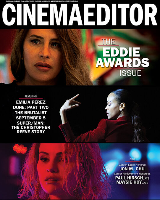 CINEMA EDITOR magazine side cover  January/March 2025