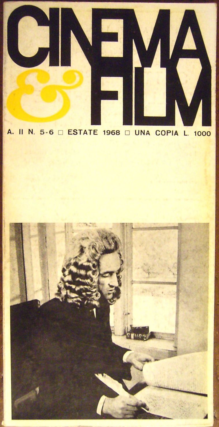 CINEMA AND FILM magazine side cover Issue 5/6 Summer 1968