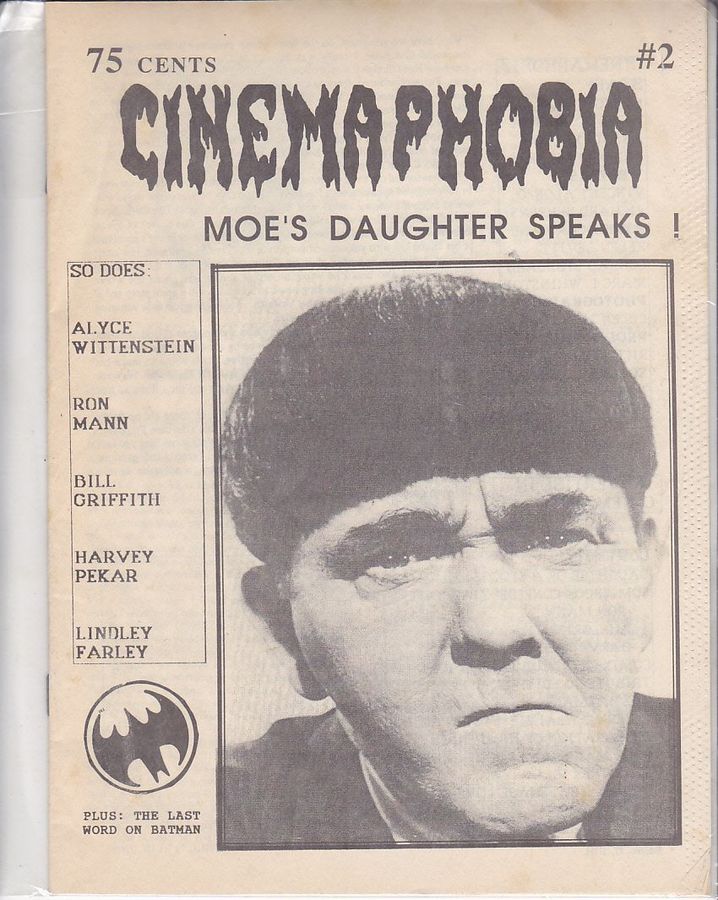 CINEMAPHOBIA magazine cover Issue 2  1989