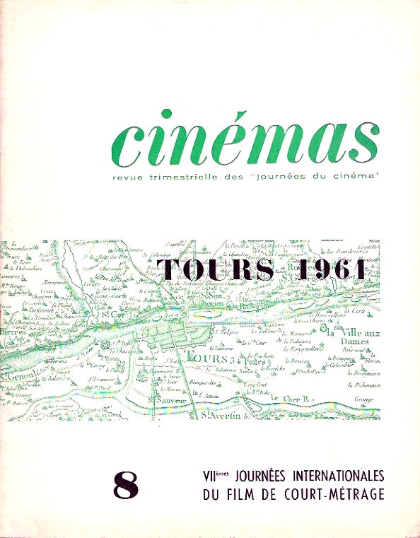 CINEMAS (Fr) magazine side cover Issue 8 January 1962