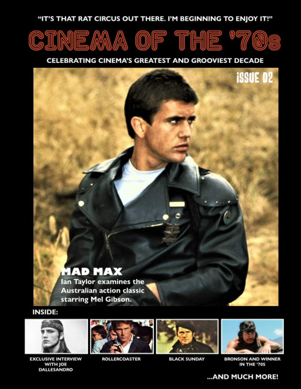 CINEMA OF THE SEVENTIES magazine side cover Issue 2  March 2021