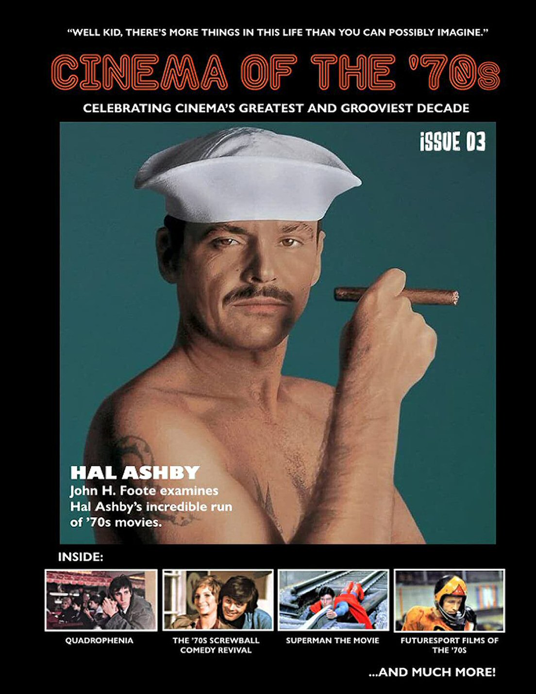 CINEMA OF THE SEVENTIES magazine side cover Issue 3  July 2021