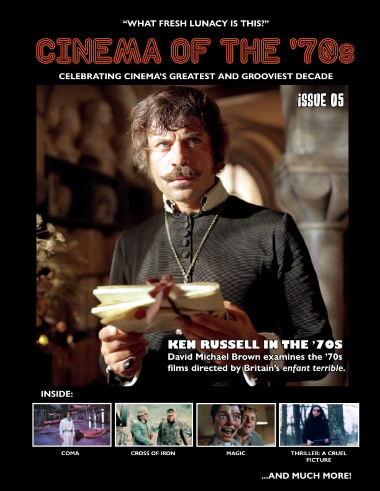 CINEMA OF THE SEVENTIES magazine side cover Issue 5  March 2022