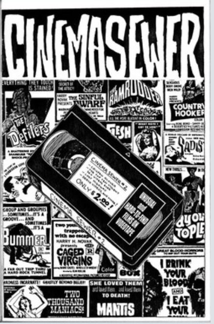 CINEMA SEWER magazine side cover Issue 2  