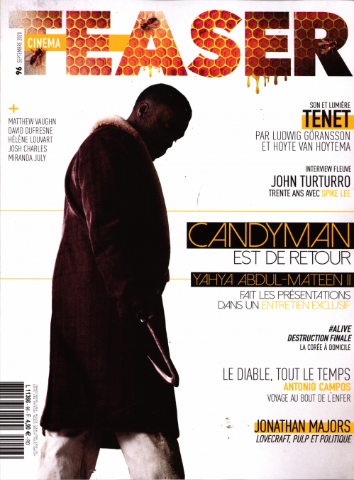 CINEMA TEASER magazine side cover Issue 96  September 2020