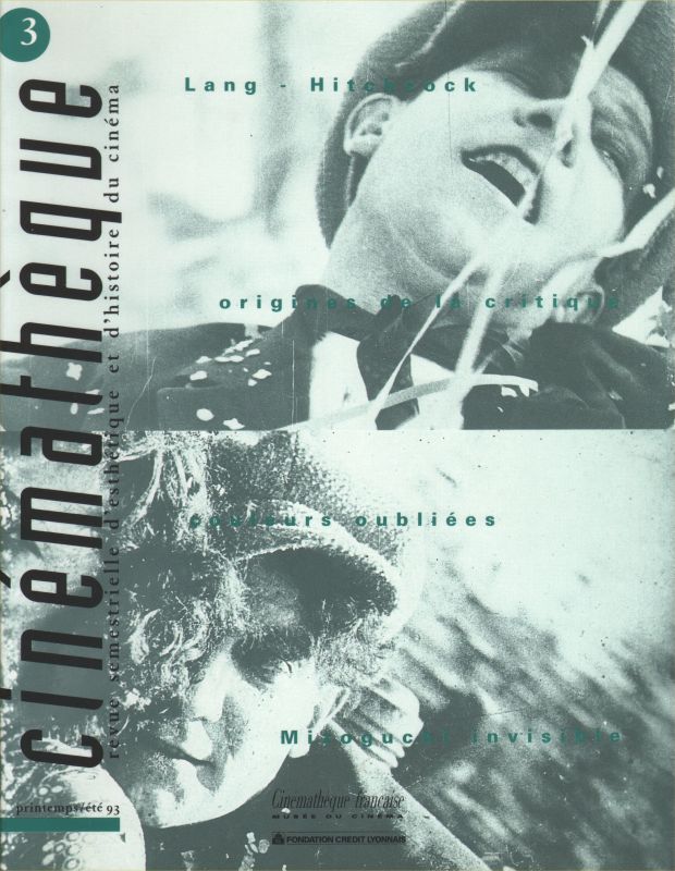 CINEMATHEQUE magazine side cover Issue 3 Spring 1993