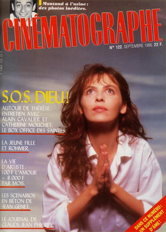 CINEMATOGRAPHE magazine side cover Issue 122 September 1986